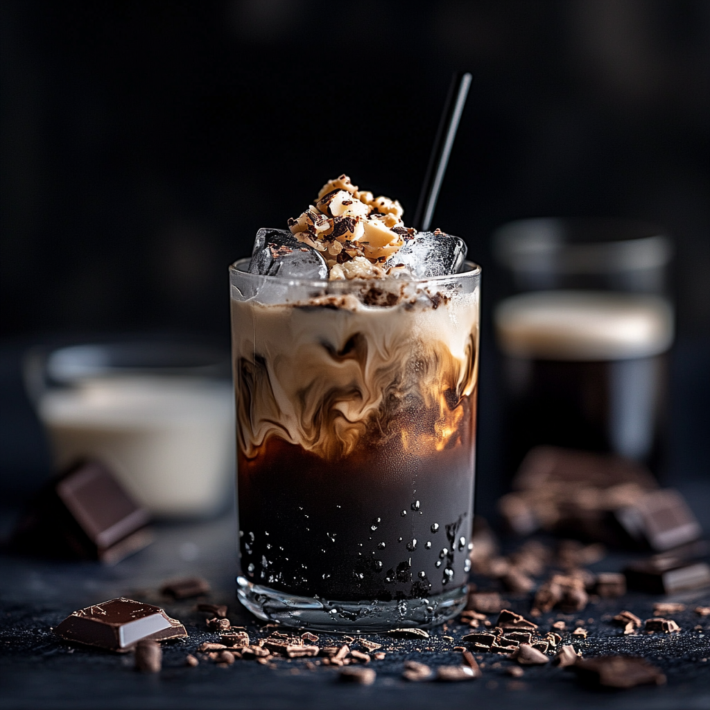 Outlaw’s Delight Iced Chocolate Hazelnut Latte Coffee Recipe